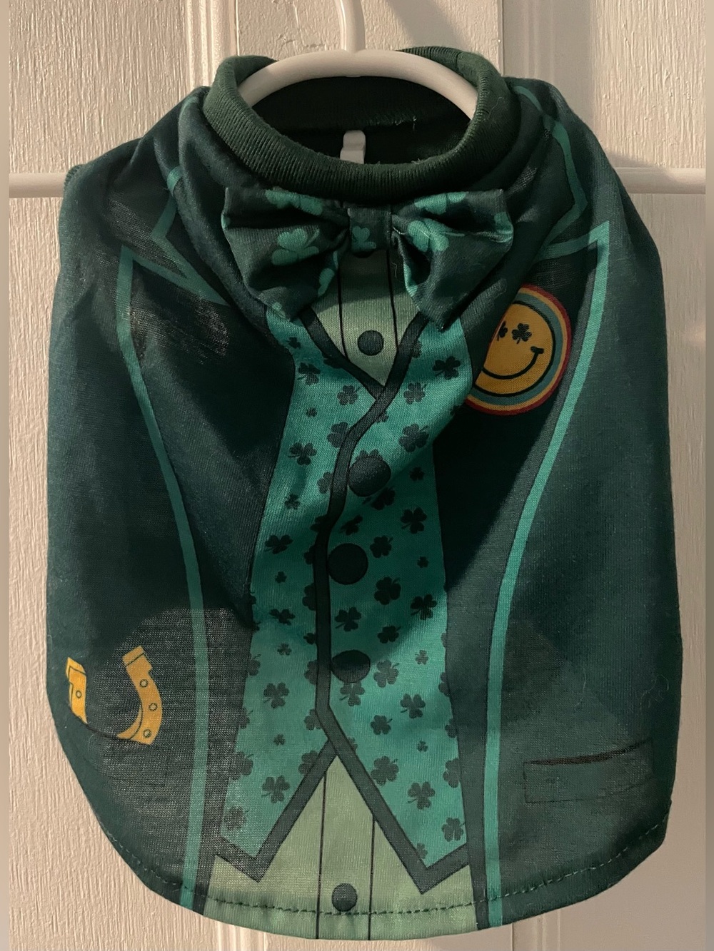 Top Paw St. Patrick’s Day Tuxedo Dog Shirt with Bow tie